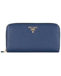 Prada - Logo Logo Wallet - Lyst