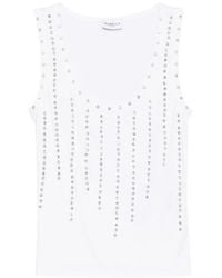 Marella - Scoop-Neck Embellished Top - Lyst