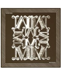 Max Mara - Printed Silk Twill Oversized Scarf - Lyst