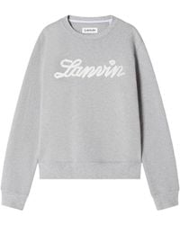 Lanvin - Crewneck Long-Sleeved Sweatshirt - Lyst