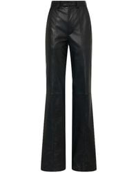GIUSEPPE DI MORABITO - Leather Flared Pants - Lyst