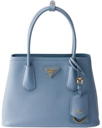 Prada - Double Small Saffiano Leather Bag - Lyst