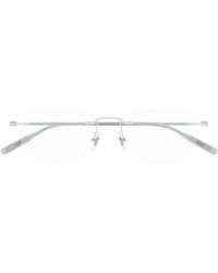 Montblanc - Eyewear Rectangle Frameless Glasses - Lyst
