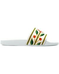CASABLANCA - Embroidered Logo-Patch Sandals - Lyst