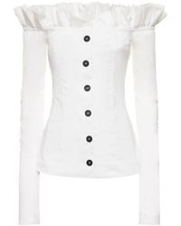 Philosophy Di Lorenzo Serafini - Button Long Sleeve Blouse - Lyst