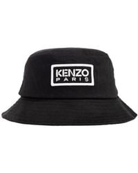 KENZO - Logo-Embroidered Bucket Hat - Lyst
