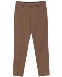 Brunello Cucinelli - Belt-Loops Cropped Trousers - Lyst