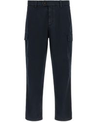 Brunello Cucinelli - Garment-Dyed Cotton Cargo Pants - Lyst
