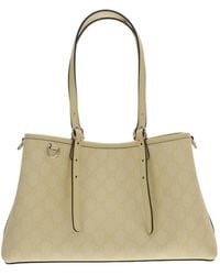 Gucci - Gg Emblem Medium Tote Bag - Lyst