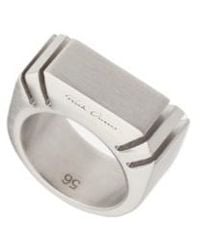 Rick Owens - Cut Beveled Ring - Lyst