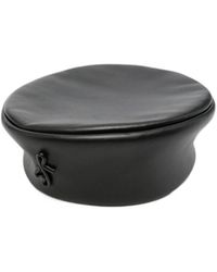 Ruslan Baginskiy - Logo-Plaque Leather Beret - Lyst