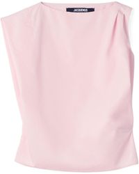 Jacquemus - The Drap Asymmetric Top - Lyst