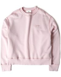 Ami Paris - Logo-Embroidered Cotton Sweatshirt - Lyst