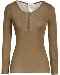 Isabel Marant - Light And Thin Long-Sleeved V-Neck T-Shirt - Lyst