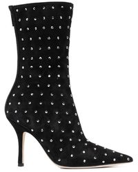 Paris Texas - Pointed-Toe High Heel Ankle Boots - Lyst