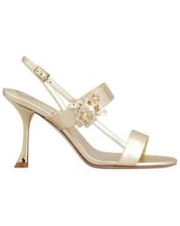 Roger Vivier - Crystal Buckle Heeled Sandals - Lyst
