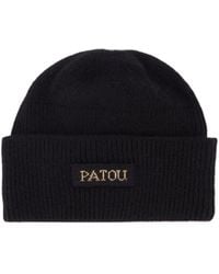 Patou - Logo-Patch Turn-Up Brim Beanie - Lyst