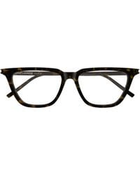 Saint Laurent - Square-Frame Glasses - Lyst