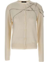 Fabiana Filippi - Rhinestone Embellished Cardigan - Lyst
