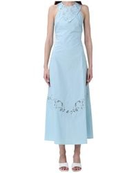 Twinset - Poplin Embroidered Dress - Lyst