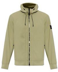 Stone Island - Long-Sleeved Zip-Up Jacket - Lyst