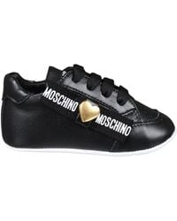 Moschino - Logo Lace-Up Sneakers - Lyst