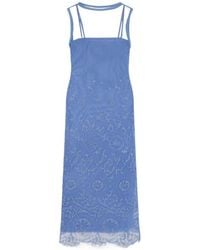 SIR. - Embroidered Tulle Midi Dress - Lyst