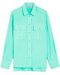 Max Mara - Buttoned Long-Sleeved Shirt - Lyst