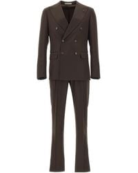 Corneliani - Long-Sleeved Suit Jacket And Trousers Set - Lyst
