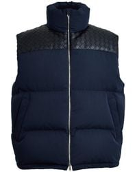 Bottega Veneta - Intrec Intreccio Weave Sleeveless Gilet - Lyst