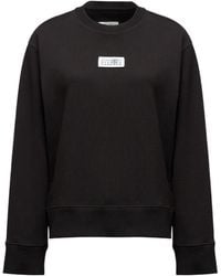 MM6 by Maison Margiela - Numbers Detailed Crewneck Sweatshirt - Lyst