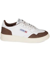 Autry - Logo Patch Lace-Up Sneakers - Lyst