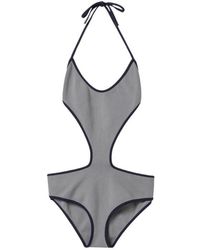 Miu Miu - Technical Knit Swimsuit - Lyst