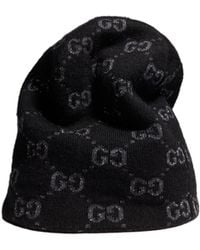 Gucci - Gg Wool Viscose Lamé Jacquard Hat - Lyst