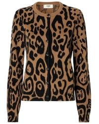 Fendi - And Leo Wool And Cashmere Cardigan - Lyst