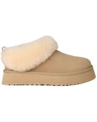 UGG - Platform Shearling Slippers - Lyst