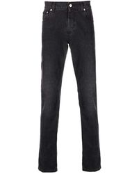McQueen - Logo Embroidered Jeans - Lyst