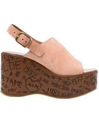 Chloé - Maxime Wedge Sandals - Lyst