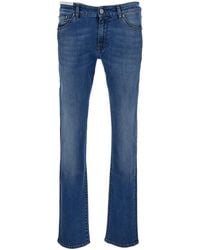 Pt Pantaloni - Washed-Denim Slim-Cut Jeans - Lyst