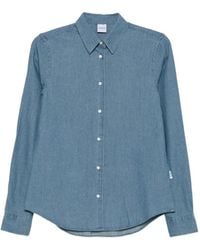 Aspesi - Button-Down Denim Shirt - Lyst