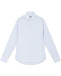 Canali - Grid-Pattern Shirt - Lyst