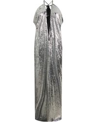 Philosophy Di Lorenzo Serafini - Halterneck Sequined Maxi Dress - Lyst