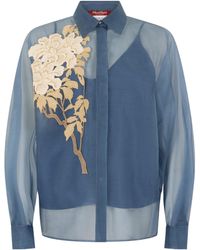 Max Mara - Studio Libbra Floral Patterned Top - Lyst