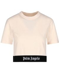 Palm Angels - Logo-Print Short-Sleeve T-Shirt - Lyst