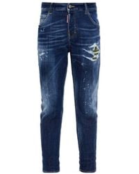 DSquared² - Distressed Teddy Jeans - Lyst