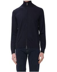 Paolo Pecora - Long Sleeved High Neck Cardigan - Lyst
