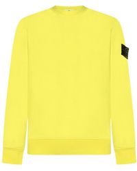 Stone Island - Logo Patch Crewneck Sweatshirt - Lyst