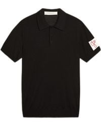Golden Goose - Logo Patch Polo Shirt - Lyst