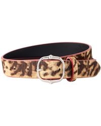 Isabel Marant - Leopard-Print Calf Hair Belt - Lyst