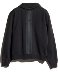 Gucci - Cotton Hooded Sweatshirt With Muted Web - Lyst